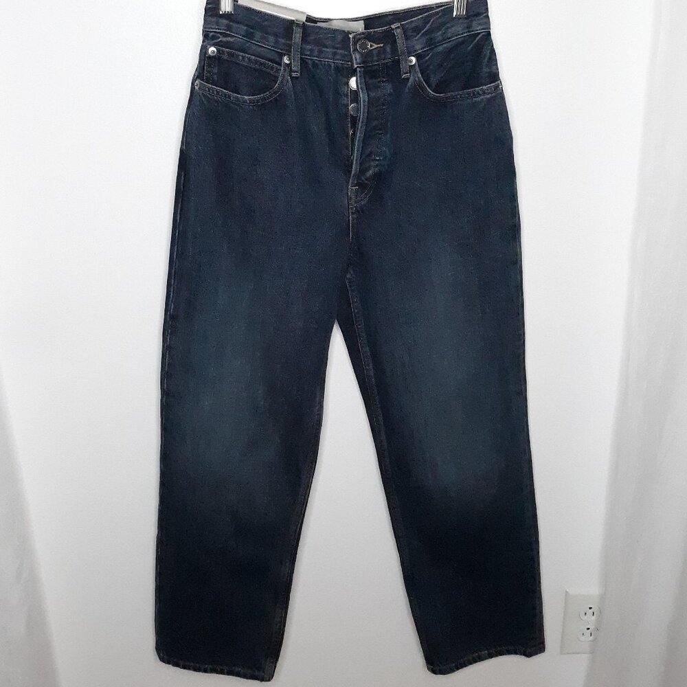 Everlane 90s Way-High Jean No Stretch Indigo Button Fly